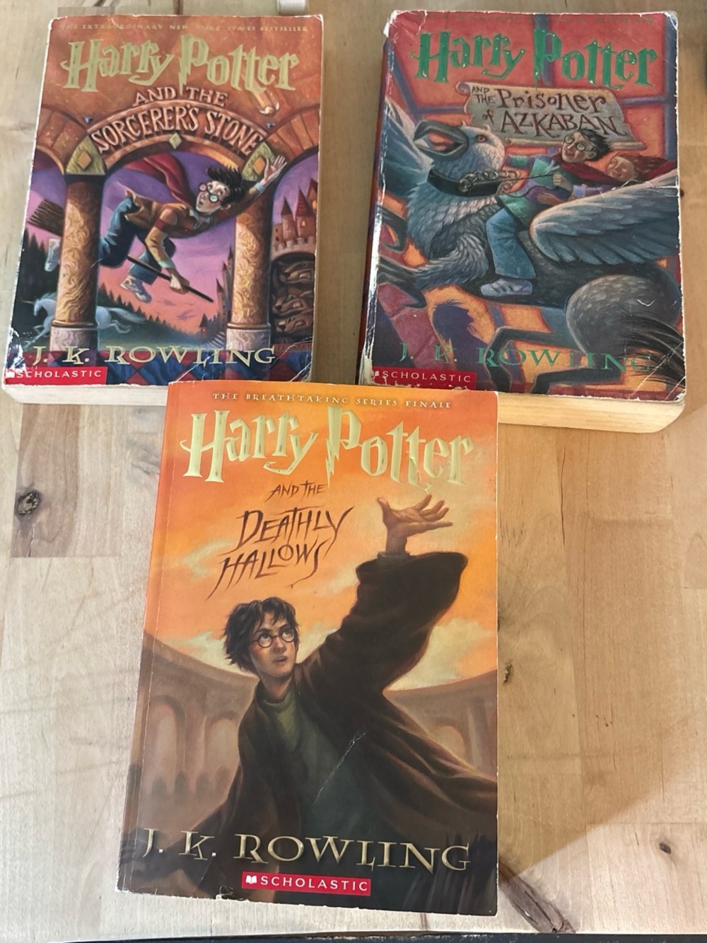 Scholastic Harry Potter Paperback Trio — 1 3 7